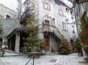 One of the best places to enjoy Xmas on the Riviera - the medieval village of Lucéram