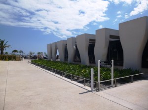 The new Jean Cocteau museum, the Severin Wunderman collection, interesting architecture!  