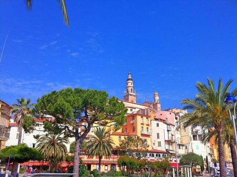 The Old Town of Menton viewed from the Bastion
