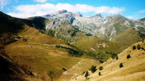 Vioew from the Col de Tende on the French-Italian border