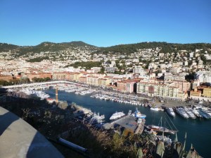 View from the Castle Hill east over Port Lympia