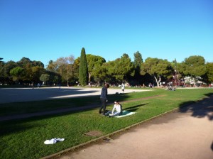 The chill-out area on top of the hill, great to enjoy the French Riviera sunshine