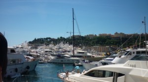 Yachts in the harbour, embodying the glitz and glamour of the Monaco Grand Prix