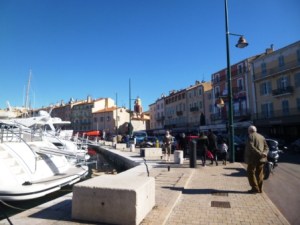 Walking along the Old Port of St Tropez 