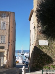 The Vieux Port viewed from the streets of the Old Town