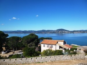 View across the Gulf towards Sainte-Maxime from the Citadel