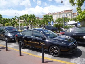 One of the official limousines that drives the stars down the Croisette from their hotels to the Palais des Festivals