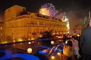 A typical Cannes Festival party, this one at the 3.14 hotel next to the Carlton on the Croisette