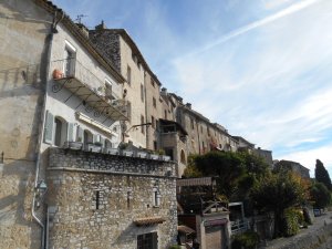 The houses on the western side of St Paul viewed from the city walls